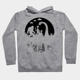 Bigfoot Loch Ness Monster And Aliens Hoodie